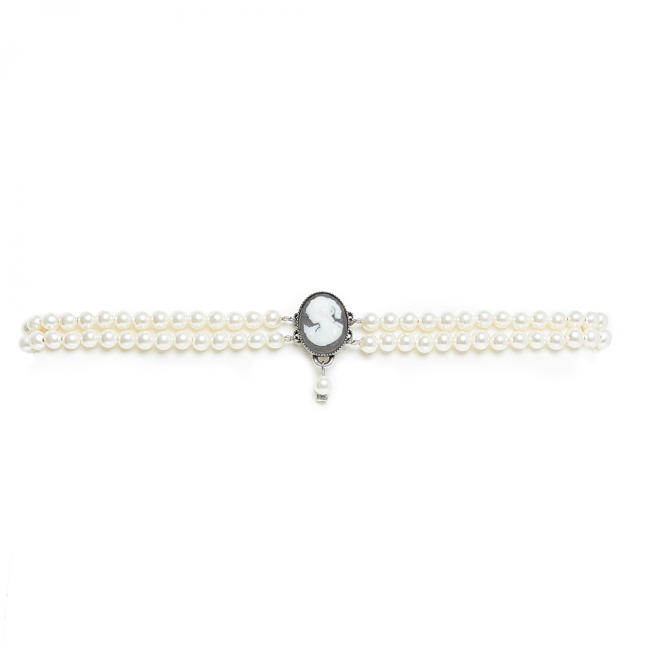 Seenberg, Trachtenschmuck, Trachtenkette, Trachtenkropfkette, Choker, Ohrringe, nude, Kristall, Perlen, Österreich